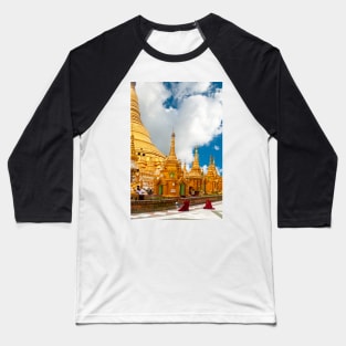 Pagoda Shwedagon Baseball T-Shirt